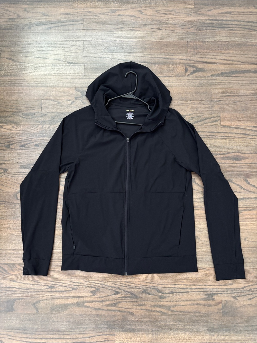 tek gear Black Lightweight Zip-Up Hoodie Jacket
